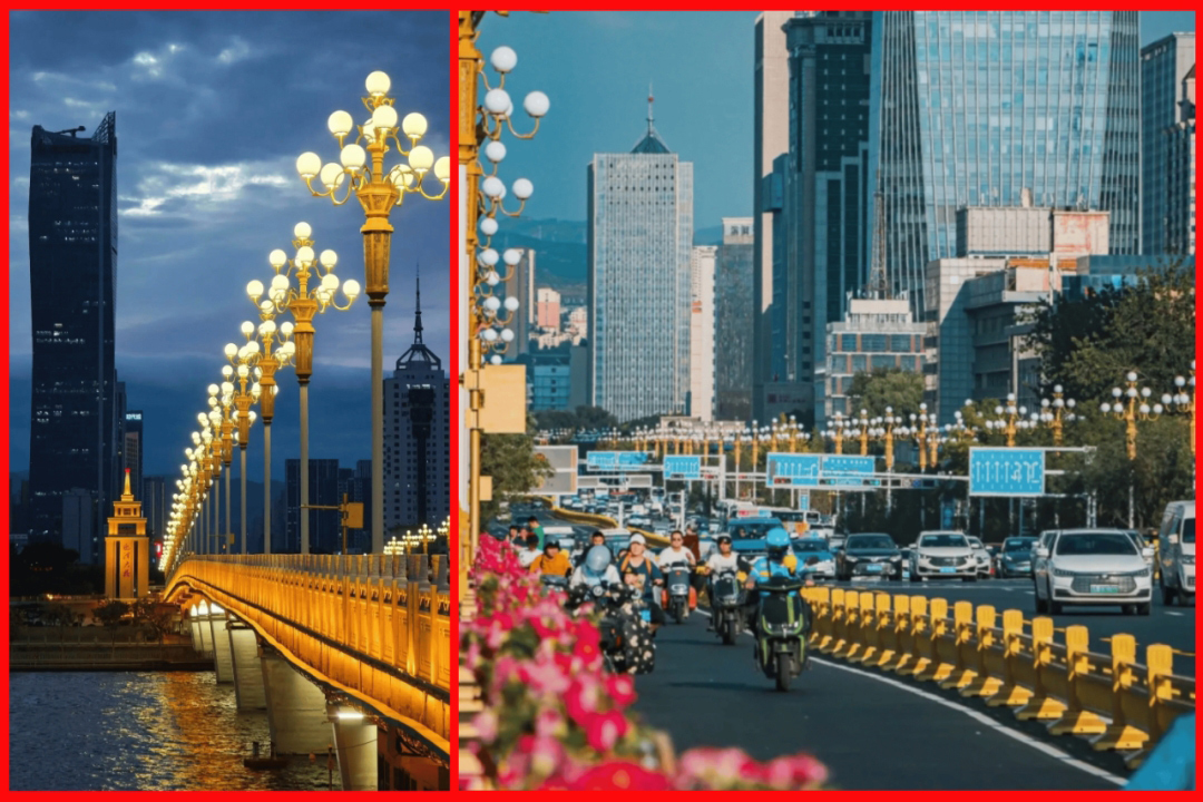 Bagong China Lamp sa Yingze Street ng Taiyuan, Top Street ng Shanxi | Isang Pagpupugay sa Ika-75 Anibersaryo ng PRC