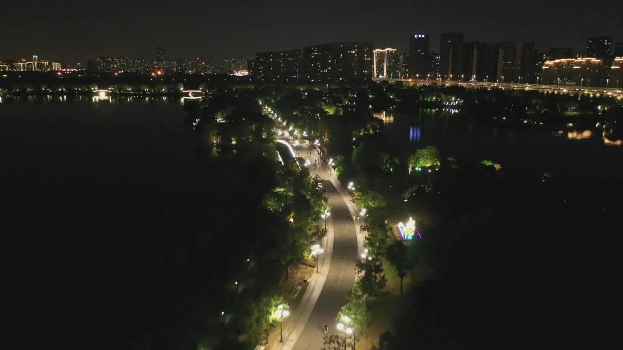 أضواء حديقة المناظر الطبيعية