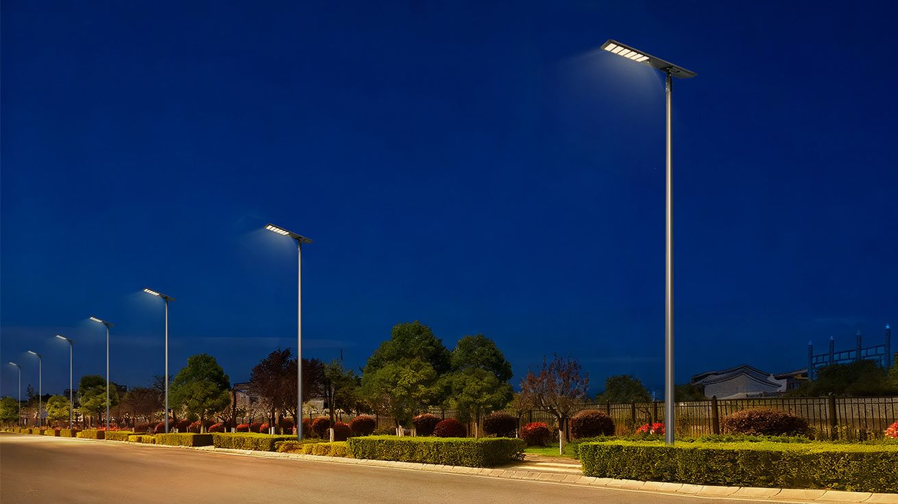 Farola solar integrada