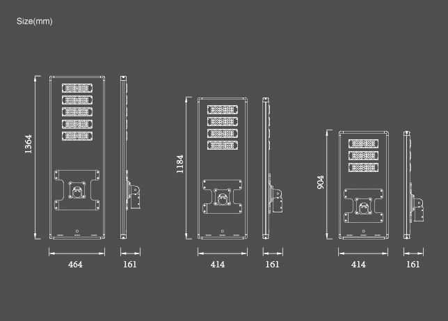 مصباح شارع يعمل بالطاقة الشمسية عالي الجودة