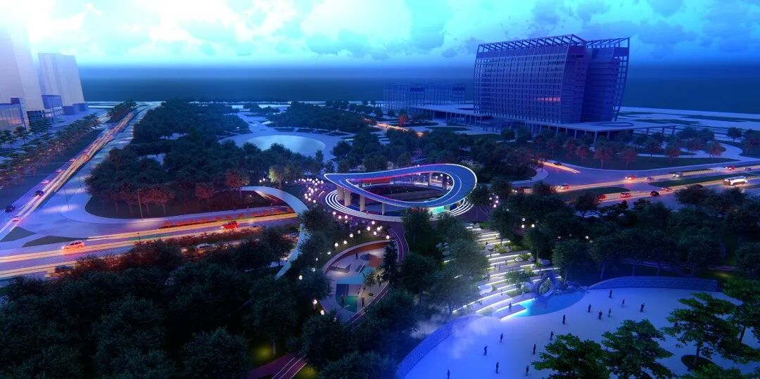 «Феникс сақина ұясы» | Сансин жарықтандыруының ақылды жарығы Нинбоның түнгі аспанын жарықтандырады