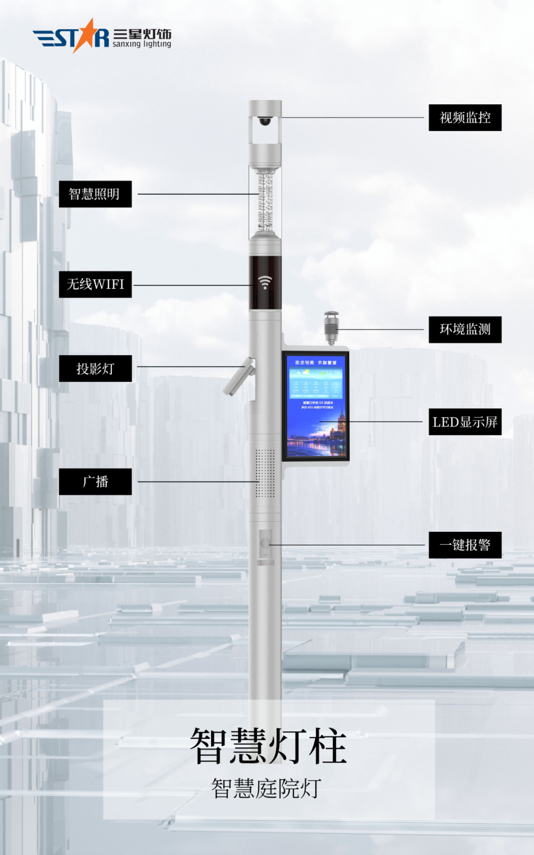 Pencahayaan Luar Ruangan Cerdas