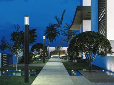 luz de rua LED com sensor de micro-ondas para rua residencial