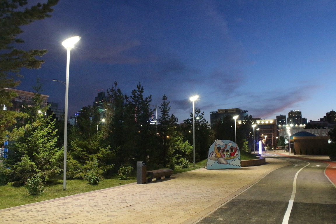 Focus on the Belt and Road · Light Up the Pearl of Eurasia-Astana Jetisu Park Landscape Lighting Project