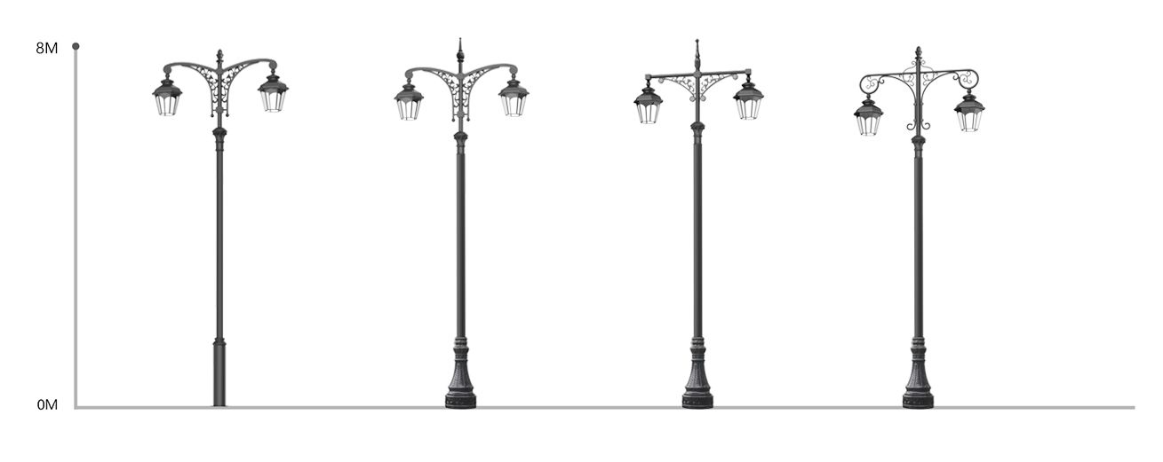 판매 중인 오래된 가로등