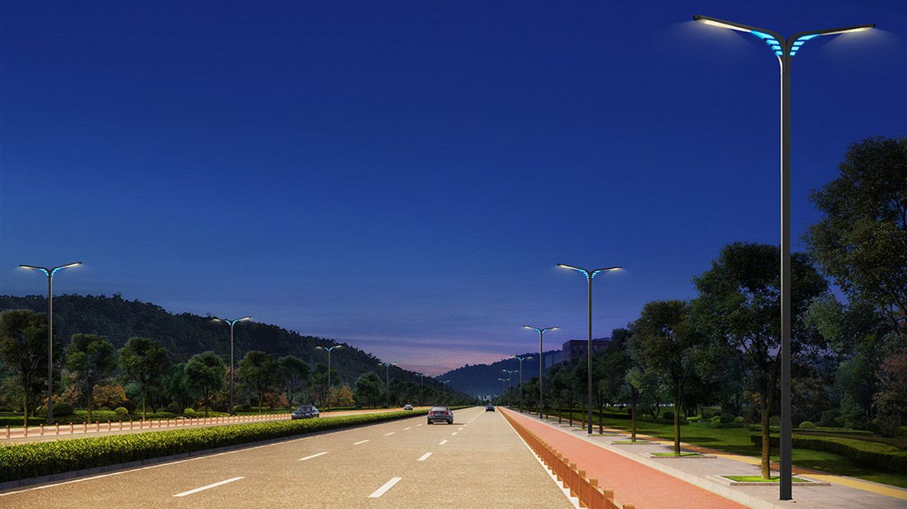 Réverbère avec LED