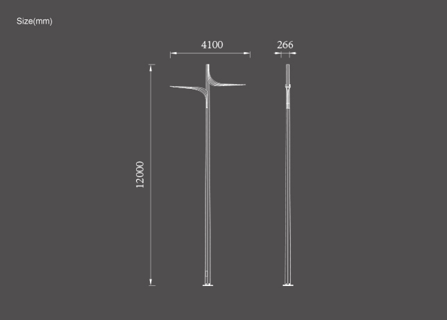 Đèn đường thiết kế