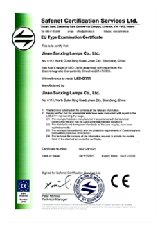 Panlabas na Pole Lights Certification