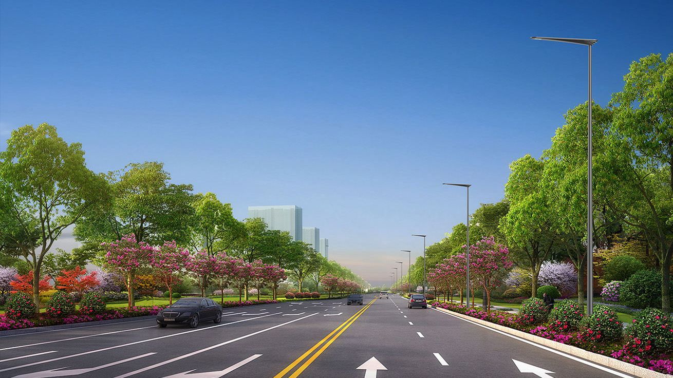 Led 조명 도로