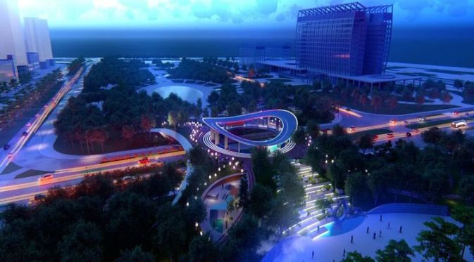 "Nido del Anillo del Fénix" | La iluminación inteligente de Sanxing Lighting ilumina el cielo nocturno de Ningbo.