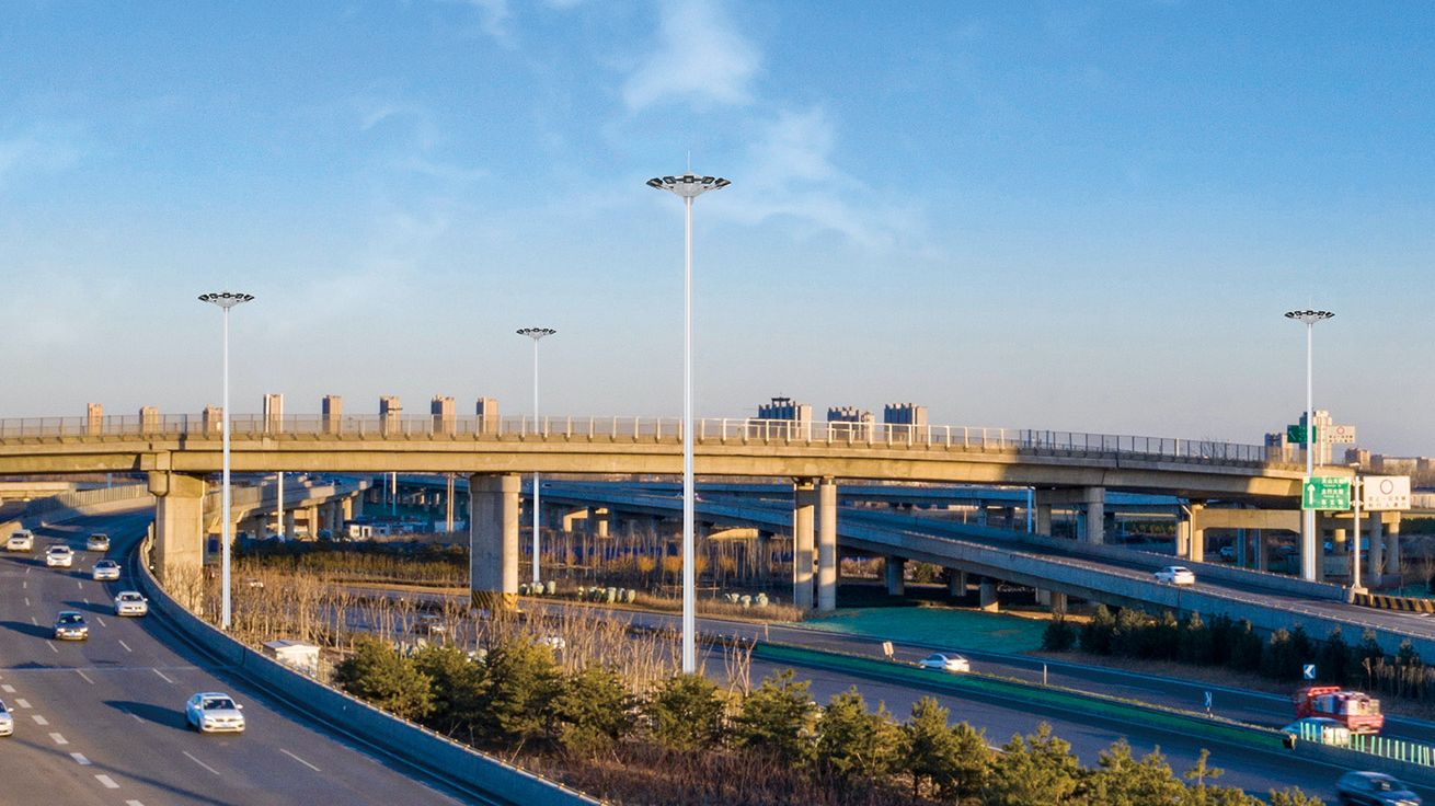 높은 마스트 램프