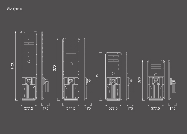 Đèn đường năng lượng mặt trời tích hợp