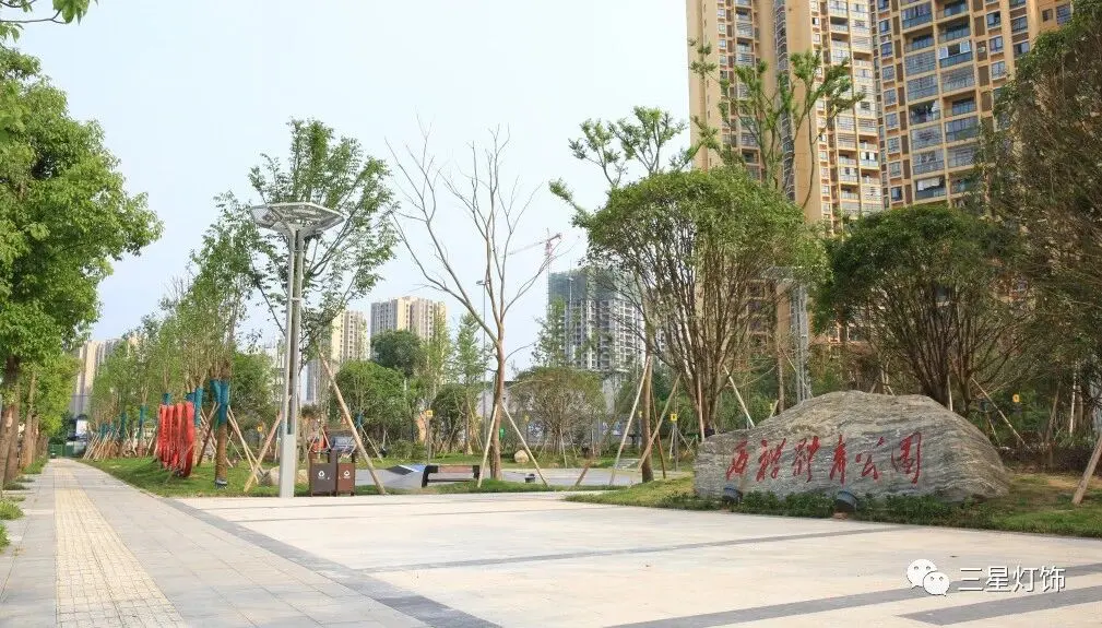 Kes Projek Pencahayaan Sanxing: Penyelesaian Pencahayaan Landskap Bersepadu untuk Taman Sukan Dazu Xichan, Chongqing