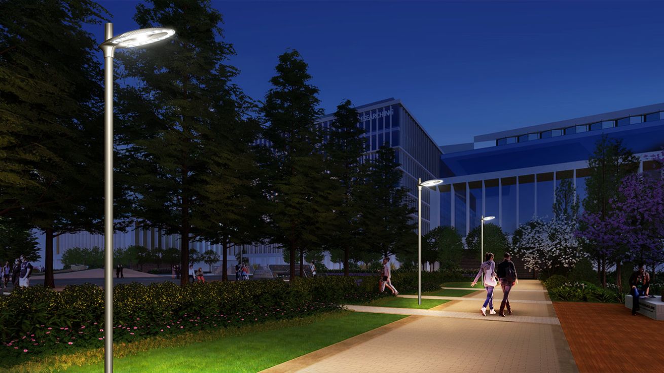 The night - time effect of LED Park Lights