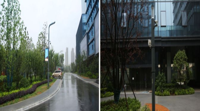 Application of Sanxing Lighting Smart Multi-Functional Poles in a World-Class High-Tech Park | Hefei Zhong'an Chuanggu