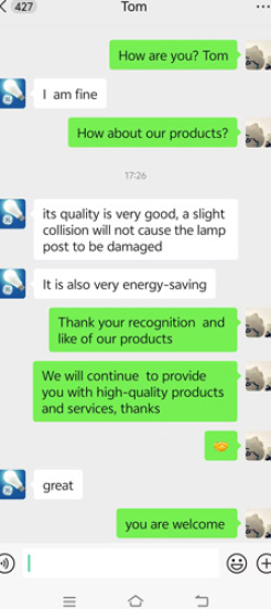 Phản hồi đèn Led ngoài trời