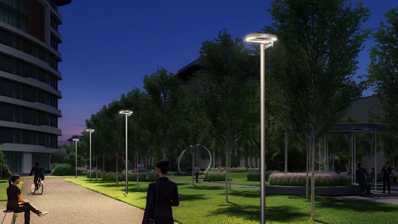 Большие уличные фонари