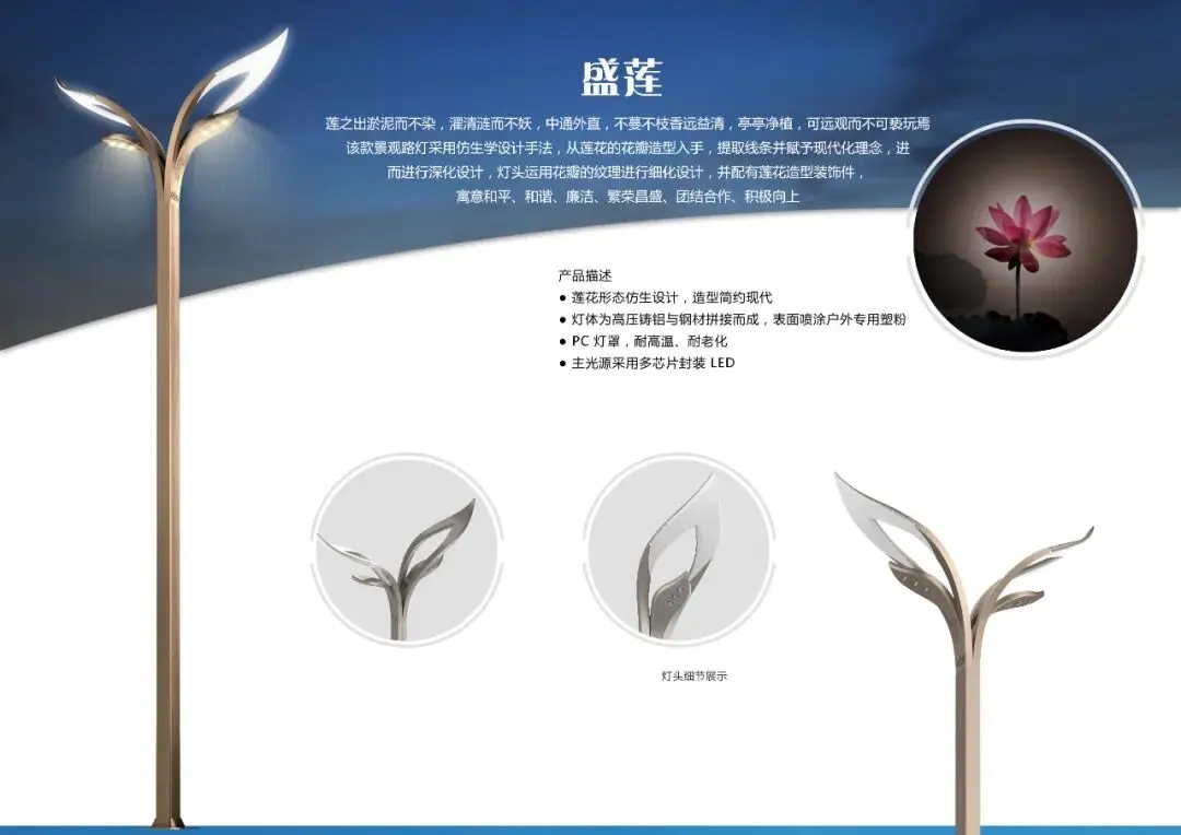 Led Pole Lights Panlabas