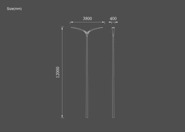 قوة إضاءة الشارع بتقنية LED