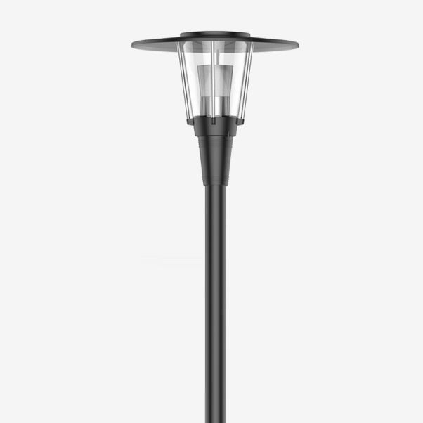 Lumière extérieure avec poteau