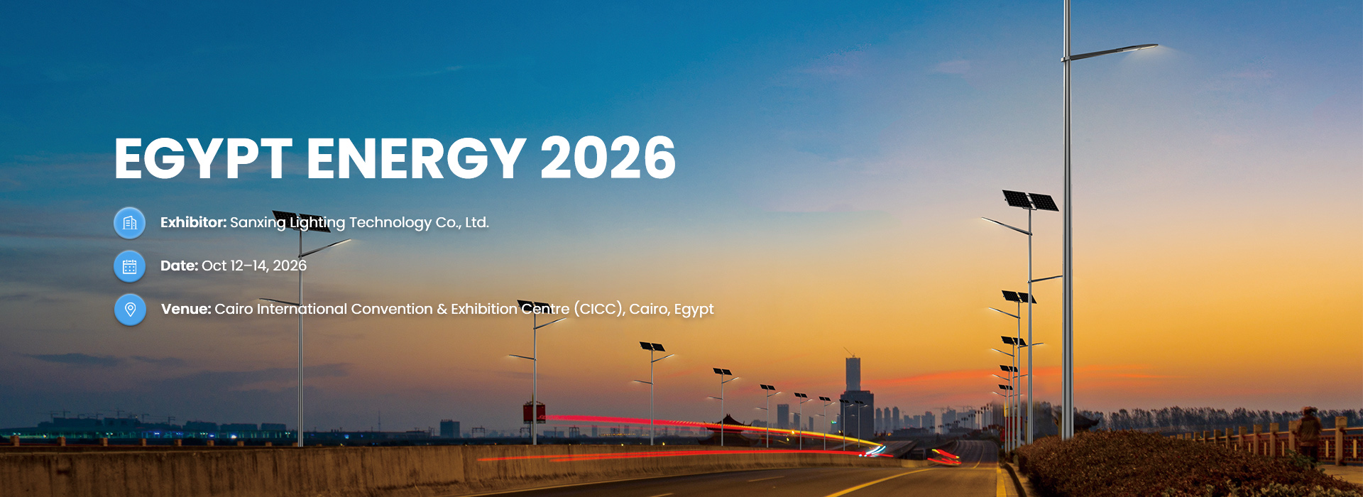 Sanxing Lighting at Egypt Energy 2026