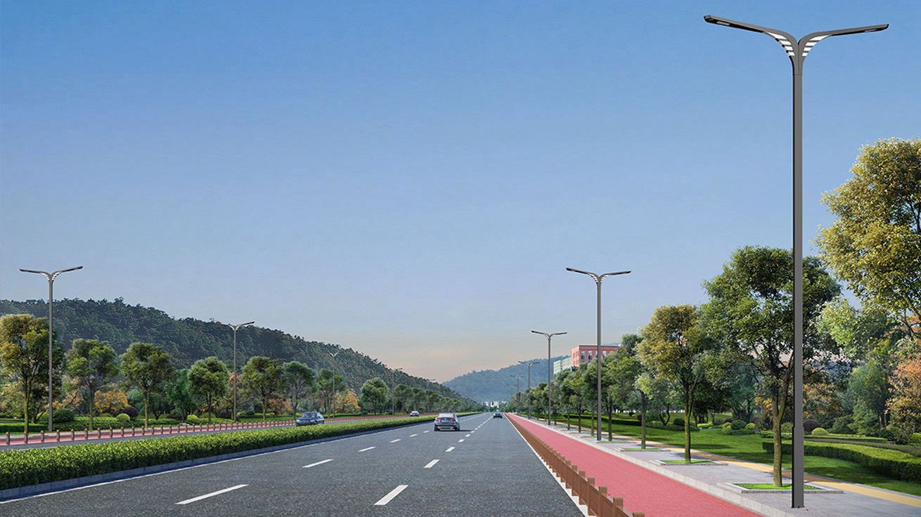 Réverbère avec LED