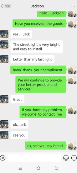 Iluminação do poste de amarração do Cliente 4