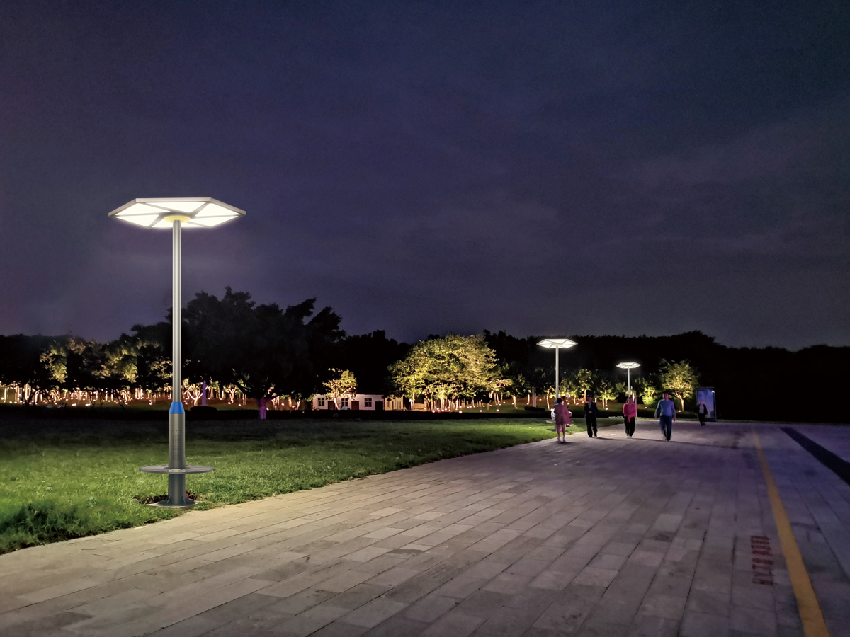 Lâmpadas solares para exterior