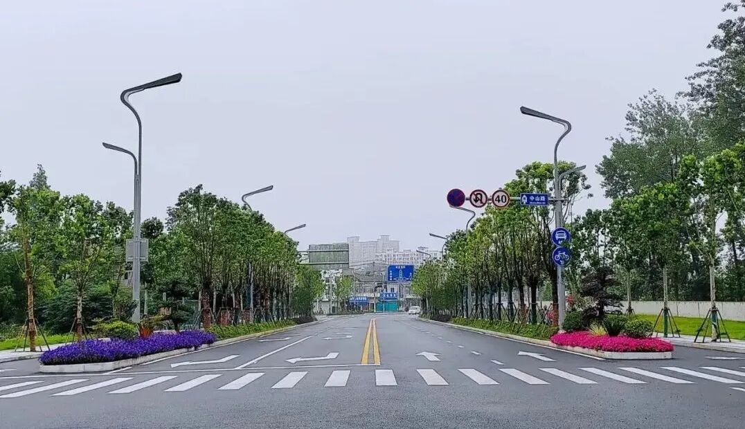 Ескі қаланы жөндеуде Sanxing жарықтандырудың біріктірілген жол тіректерін әдеттегі қолдану | Чжуншан жолы, Уху