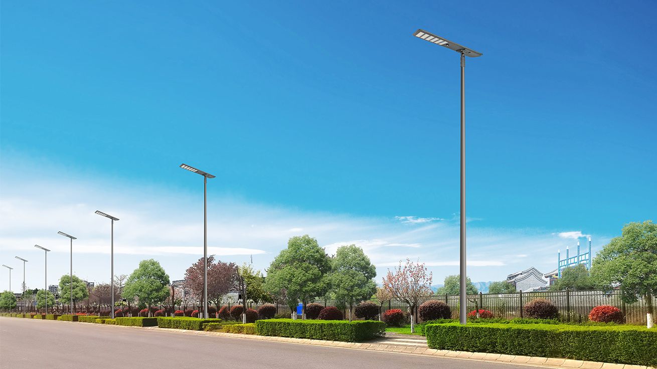 Farola solar integrada