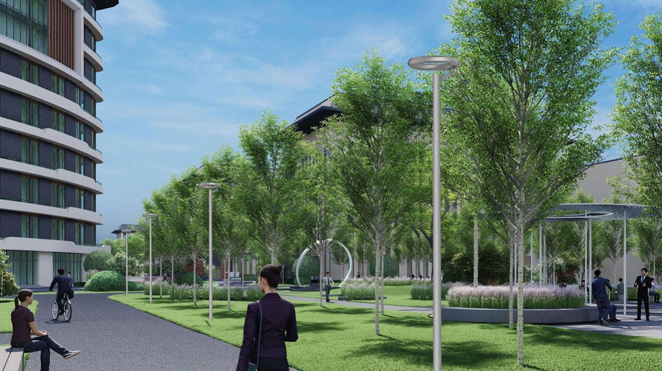 Большие уличные фонари