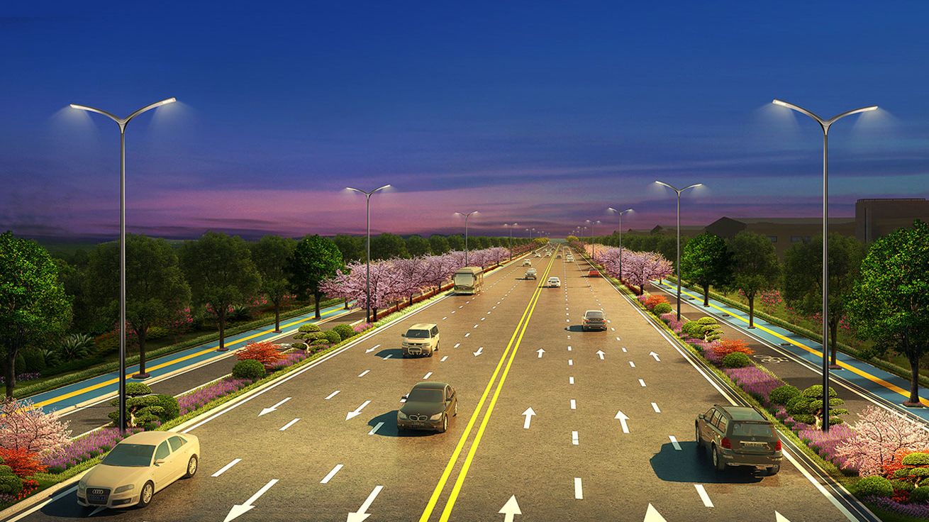 قوة إضاءة الشارع بتقنية LED