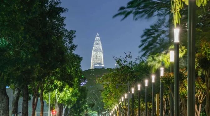 Asentamientos humanos centrados en las personas: La iluminación restaura la atención humanística urbana | Proyecto de mejora de la iluminación del sistema de tráfico lento de Futian, Shenzhen